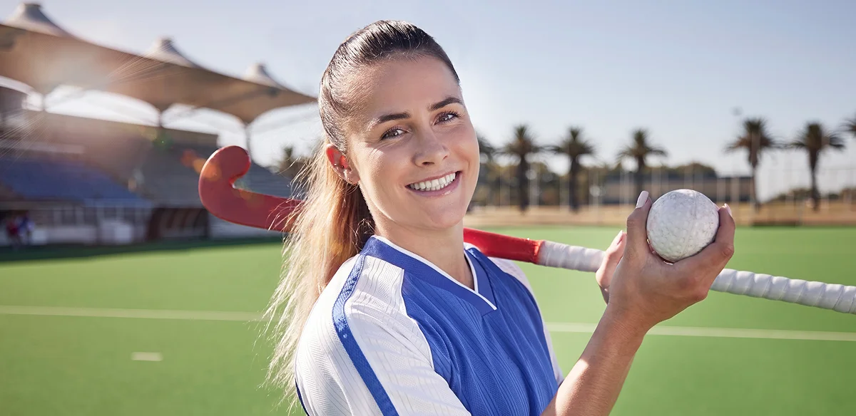 Girl playing sports