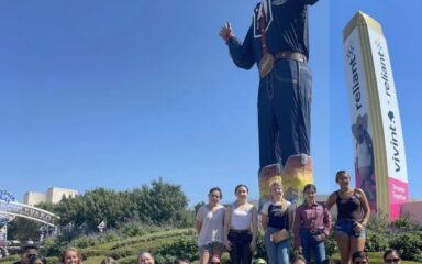 Mrs. Abbe & Mrs. Dwyer with all the students at the event