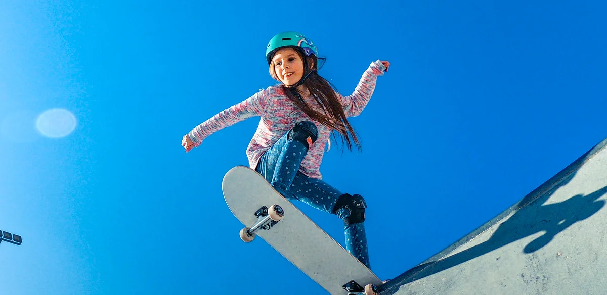 Student skateing