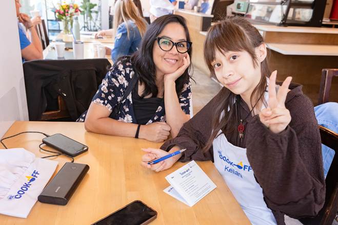 Keilani with teacher